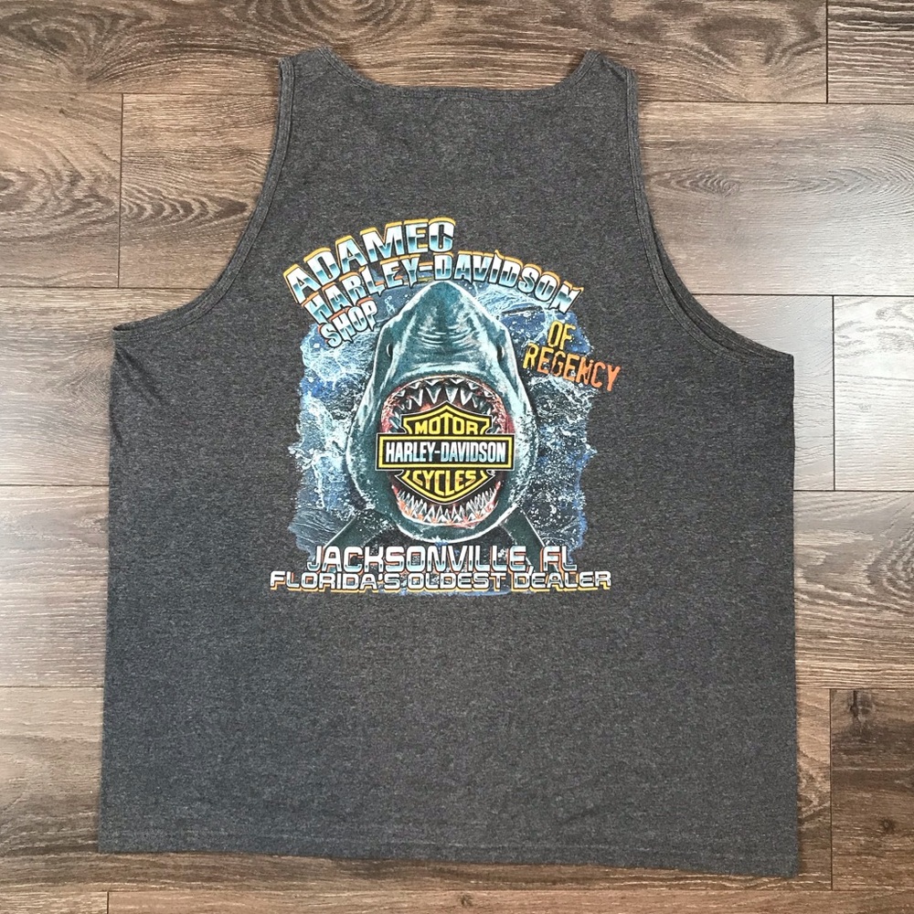 Harley-Davidson Jacksonville Florida Oldest Dealer Men’s Biker Tank Top Size XXL